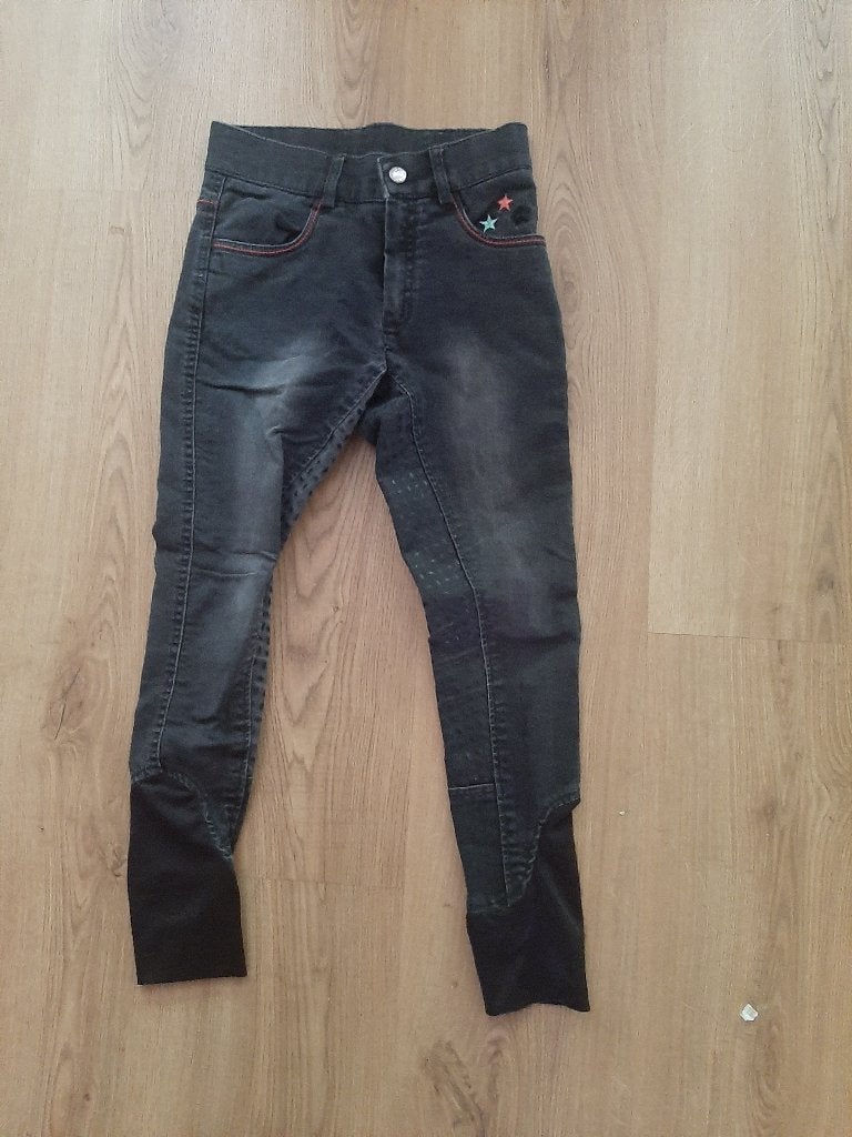 Paardrij broek, Dieren en Toebehoren, Ophalen, Blauw, Met stretch, Gebruikt