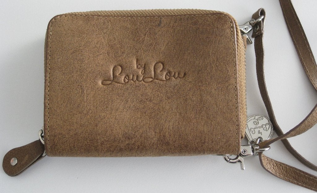 By Lou Lou Portemonnee / Clutch bruin leer 10 x 13 cm, Sieraden, Tassen en Uiterlijk, Overige merken, Bruin, Nieuw, Ophalen of Verzenden