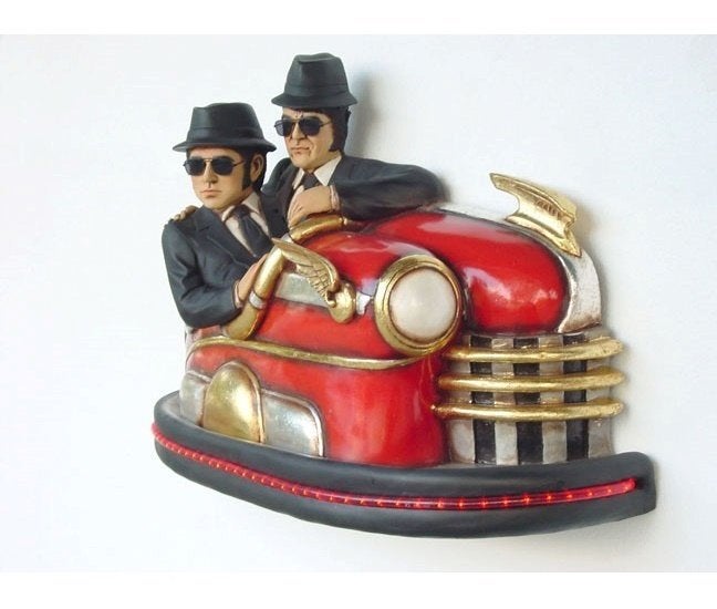 Lamp Botswagen – Blues Brothers 103 cm - met Verlichting, Verzamelen, Ophalen, HorecaBeelden, Overige typen, Nieuw