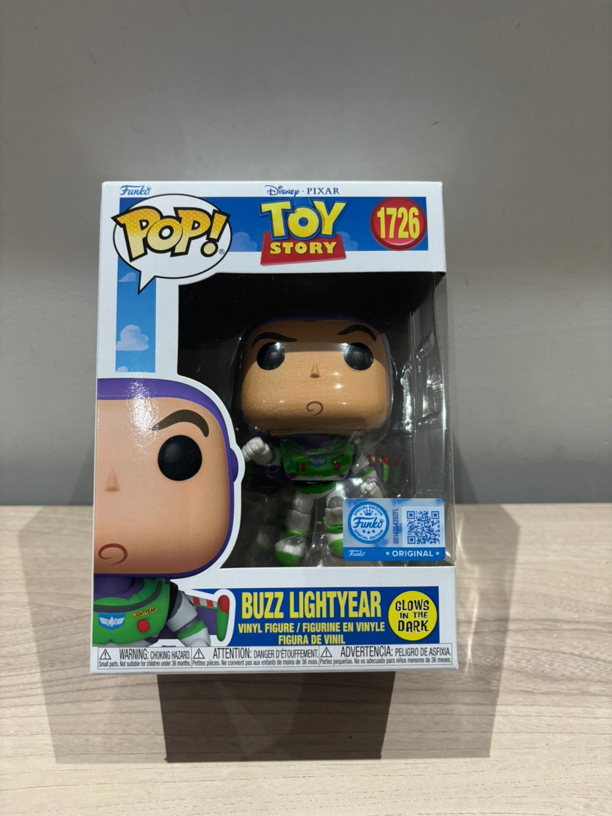Funko Pop! Disney Pixar Toy Story Buzz Lightyear #1726 GITD, Verzamelen, Funko Europe, Beeldje of Figuurtje, Overige figuren, Ophalen of Verzenden