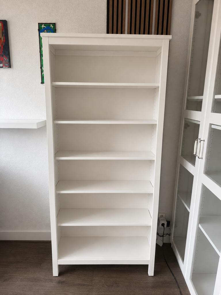 IKEA Hemnes Boekenkast Wit, Huis en Inrichting, Kasten | Boekenkasten, Gebruikt, 50 tot 100 cm, 150 tot 200 cm, 25 tot 50 cm, Met plank(en)