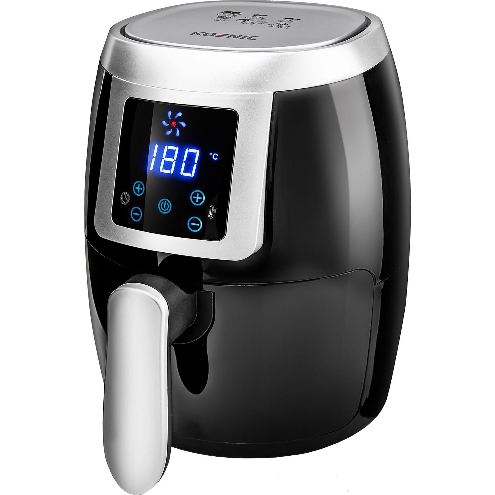 KOENIC KAF 2110B Airfryer Zwart (Zo Goed Als nieuw), Ophalen of Verzenden, Zo goed als nieuw, Airfryer