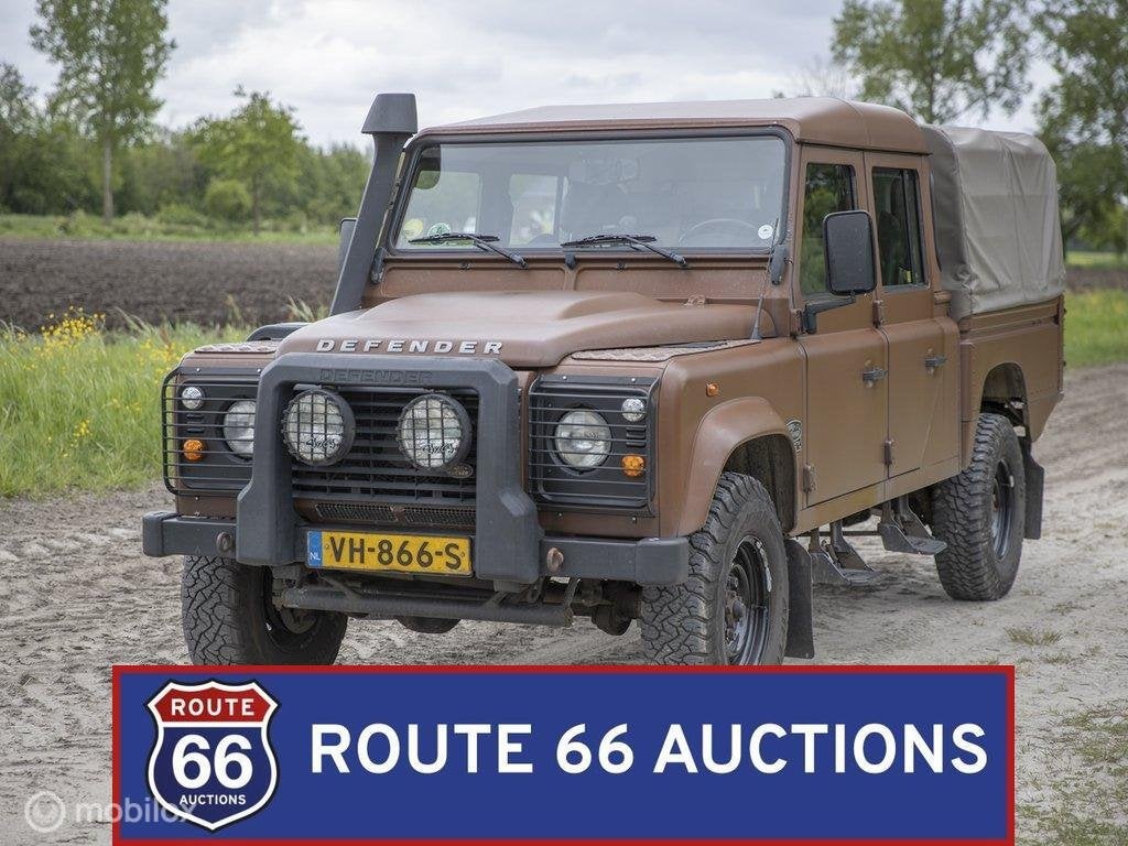 Land Rover Defender 130 pick-up | 2014 | Route 66 Auctions, Auto's, Gebruikt, Overige carrosserieën, Zwart, Handgeschakeld