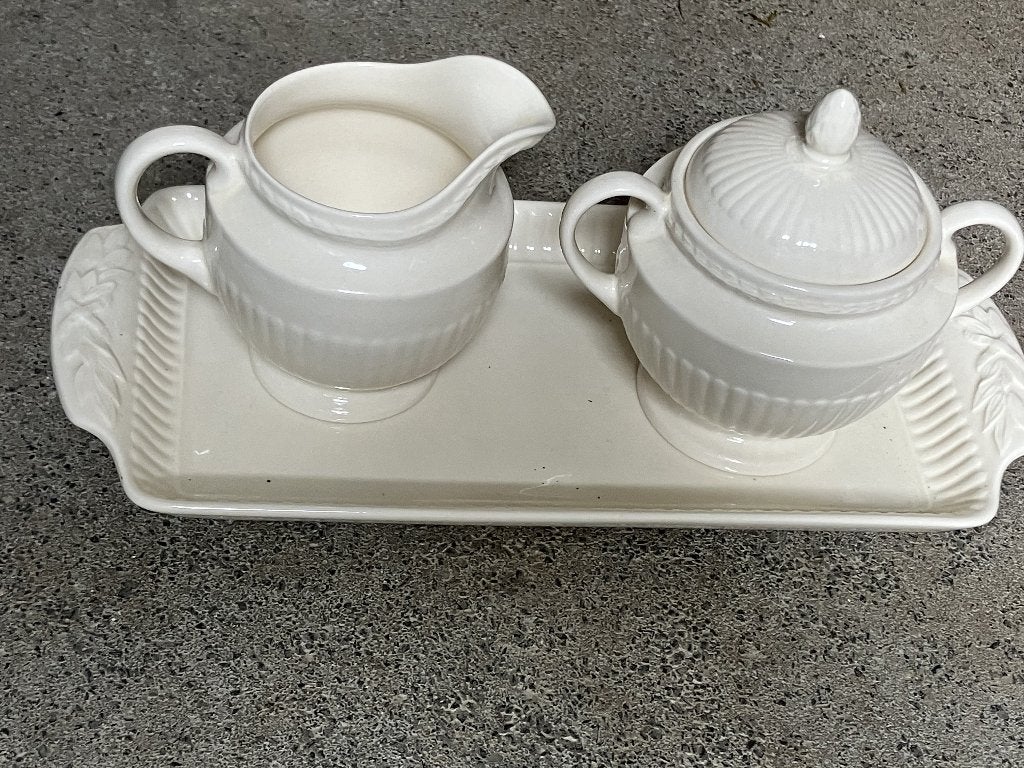 Wedgewood Edme melk en suiker set, Ophalen, Overige typen, Zo goed als nieuw, Wedgwood