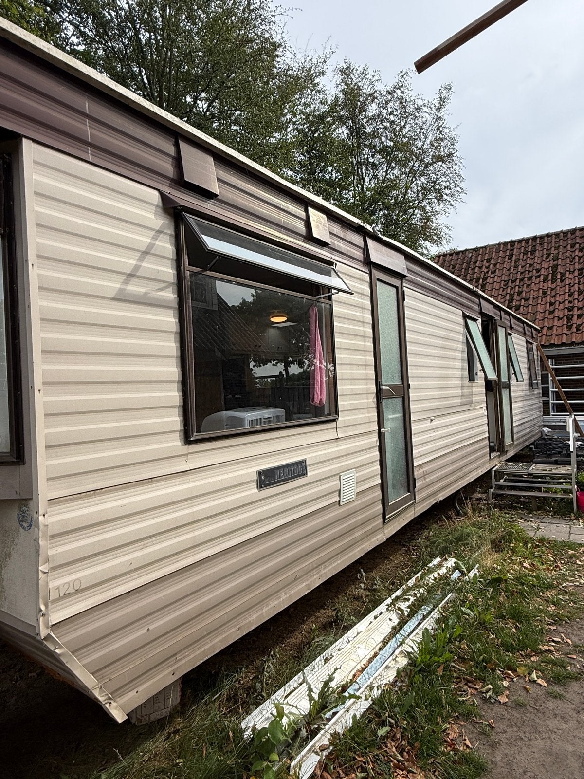 Stacaravan 3.60x11m, Caravans en Kamperen, Stacaravans, Tot en met 3