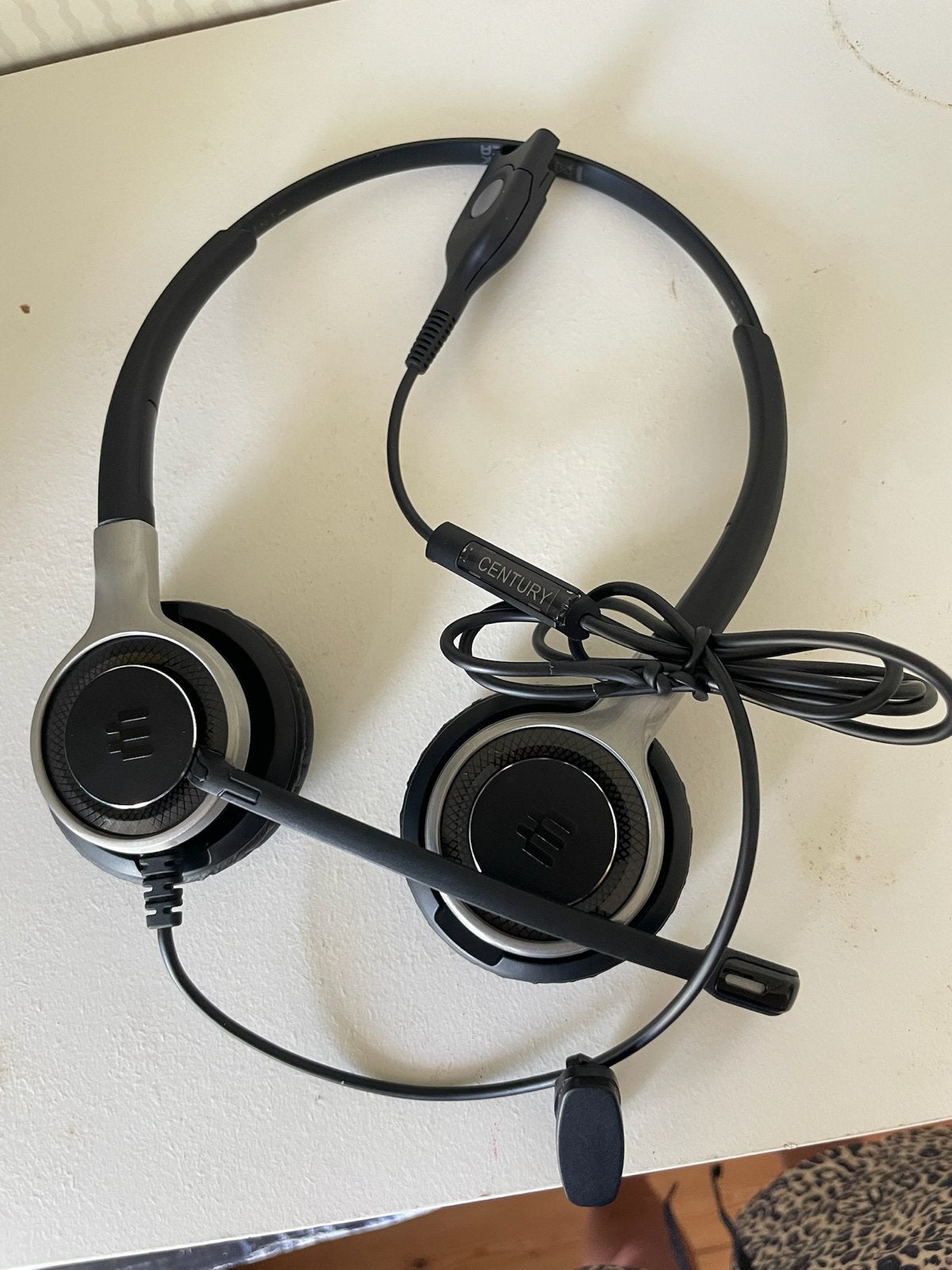 EPOS / Sennheiser Century headset met microfoon, Computers en Software, Headsets, Nieuw, On-ear, Ophalen of Verzenden, Volumeregelaar
