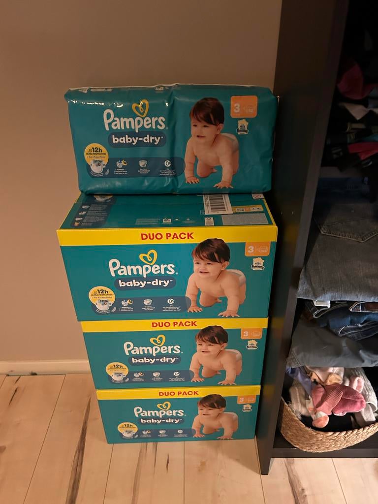 Pampers Baby-Dry luiers maat 3, Ophalen, Nieuw