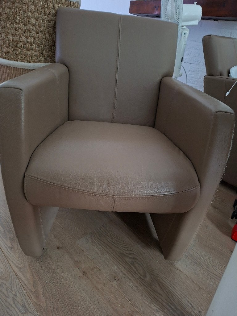 gratis leren stoelen, Ophalen, Gebruikt, Bruin, Leer
