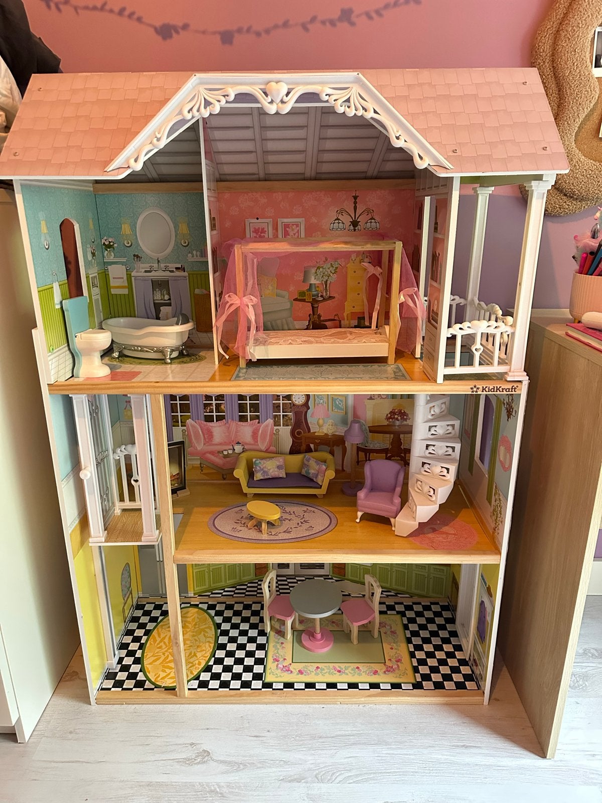 Kidkraft Barbiehuis - Groot en Compleet Poppenhuis, Ophalen, Gebruikt, Barbie