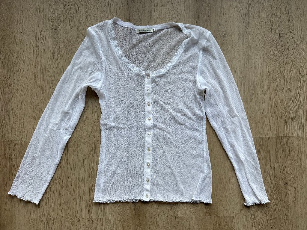 Geddes and Gillmore blouse - wit - mt XXL - doorzichtig, Kleding | Dames, Ophalen of Verzenden, Zo goed als nieuw, Maat 46/48 (XL) of groter