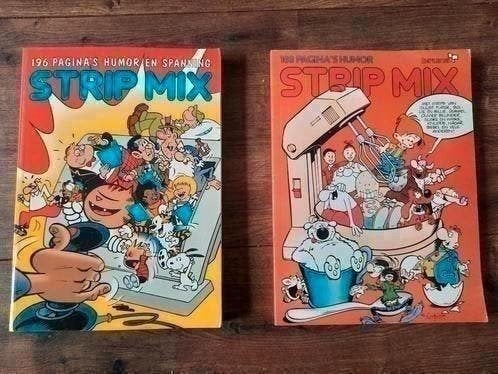 Twee Strip Mix boeken vol humor en spanning, Meerdere stripboeken, Ophalen of Verzenden, Gelezen
