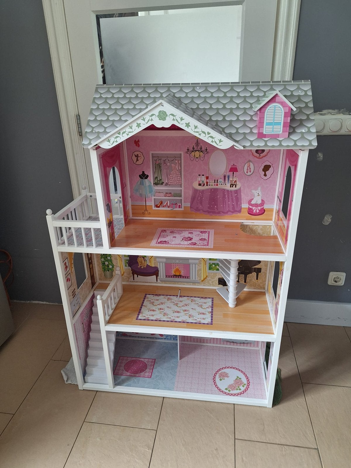 Poppenhuis, Kinderen en Baby's, Speelgoed | Poppenhuizen, Ophalen of Verzenden, Zo goed als nieuw, Poppenhuis
