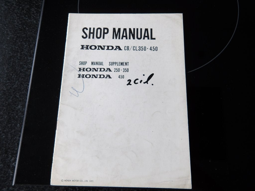 Honda CB/CL350-450 Werkplaatshandboek + Supplement, Motoren, Verzenden, Honda