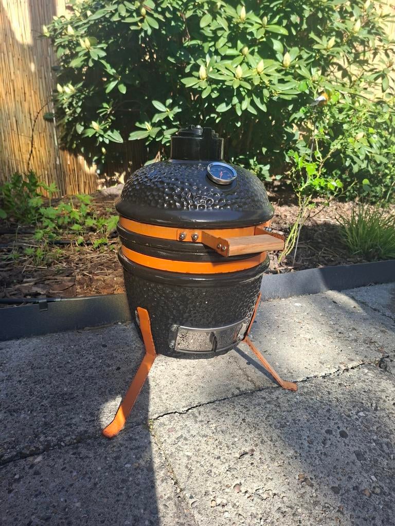 Compacte Kamado BBQ Egg Keramisch, Tuin en Terras, Houtskoolbarbecues, Gebruikt, Ophalen