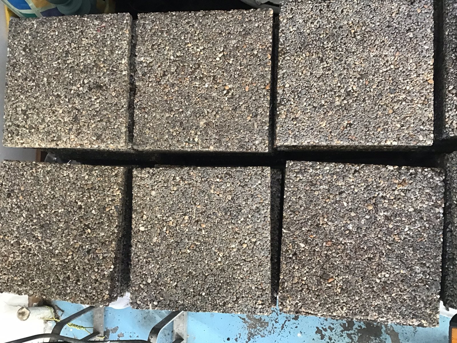 Grijze drainage tegels 30 x 30 cm, dikte 2,5 à 3 cm, Tuin en Terras, Tegels en Klinkers, Ophalen, Gebruikt