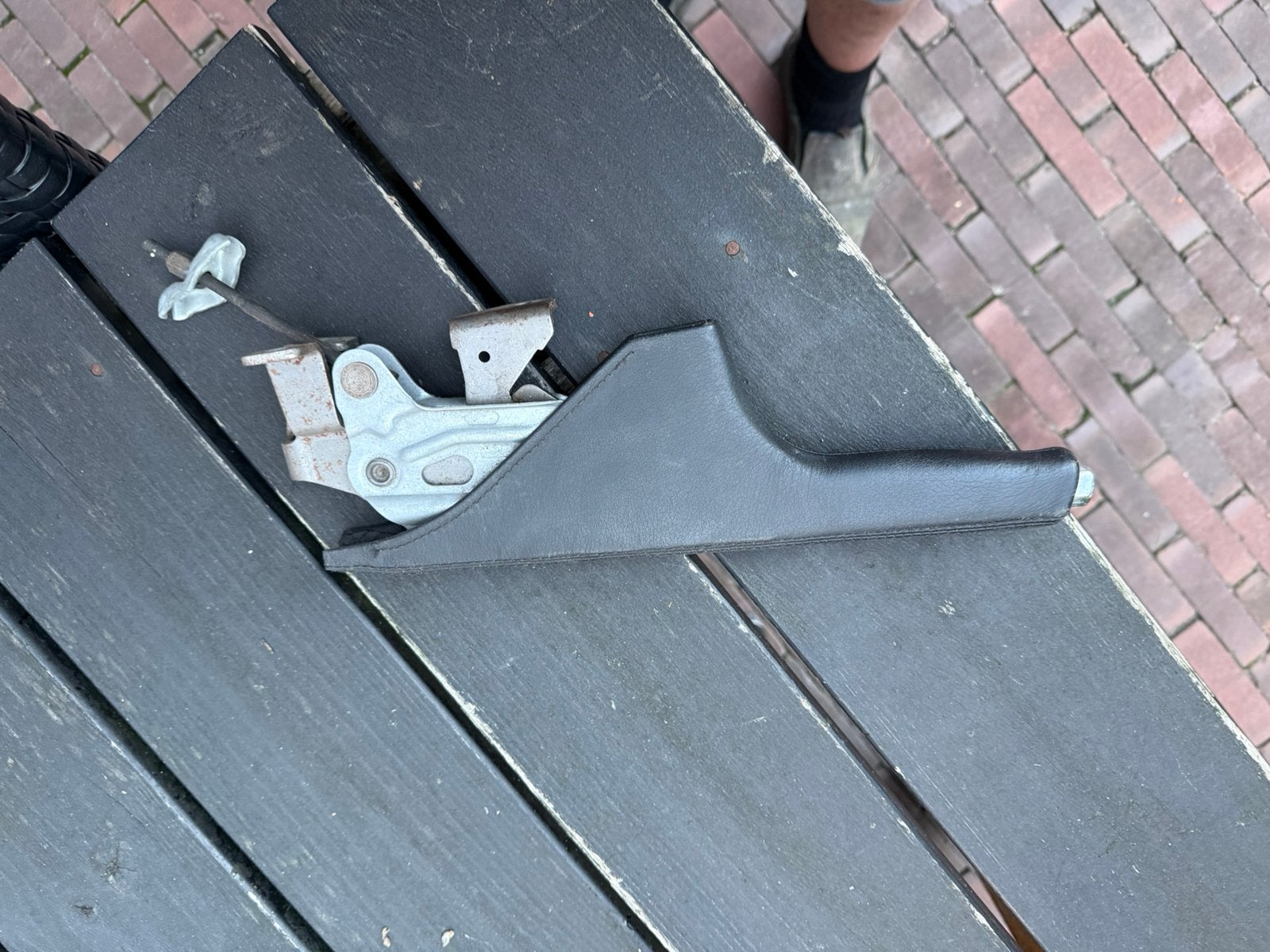 Lederen handrem vw golf 4, Ophalen of Verzenden, Gebruikt, Volkswagen