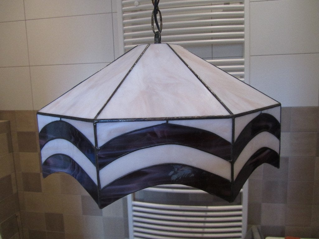 Tiffany hanglamp Parijs, Ophalen, Zo goed als nieuw, Tiffany