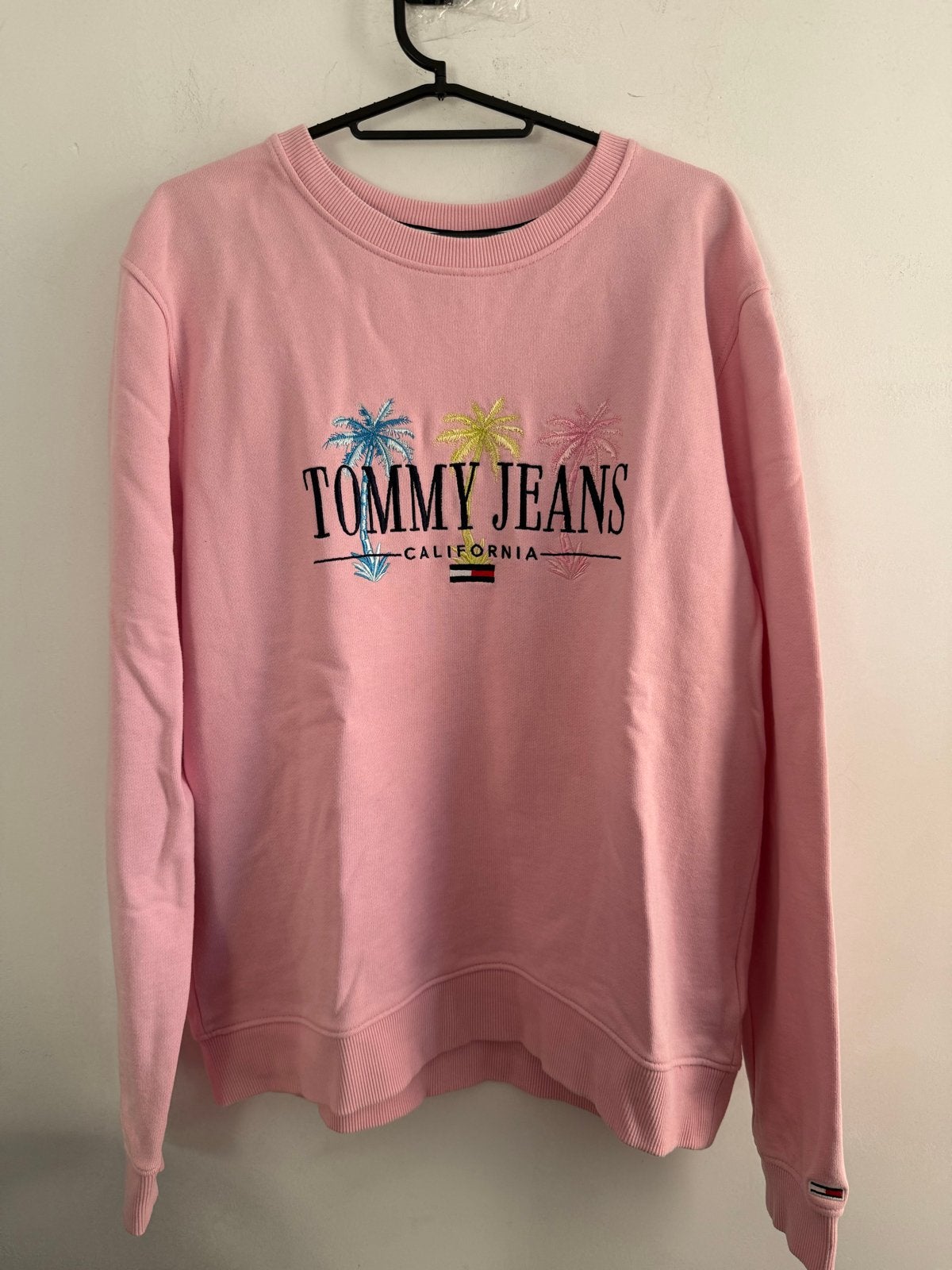 Tommy Jeans California sweater roze maat L, Ophalen of Verzenden, Gedragen, Maat 42/44 (L), Roze