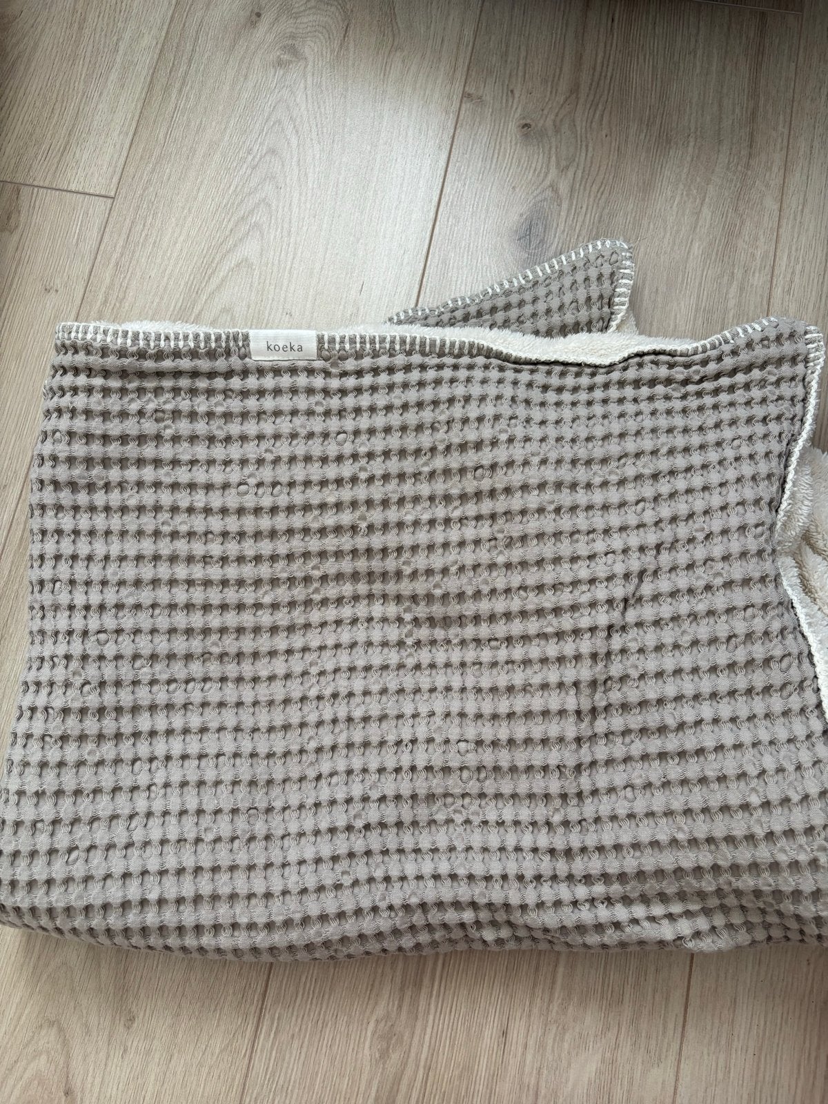 Koeka wiegdeken wafelstof - Zo goed als nieuw, Wasbaar, Koeka, Ophalen of Verzenden, Zo goed als nieuw