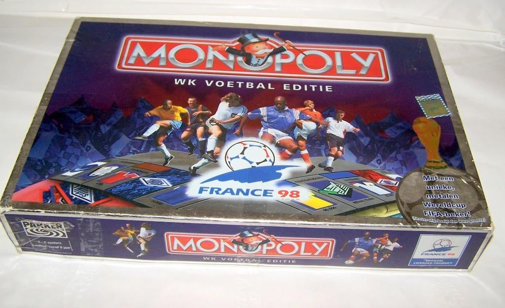 Monopoly WK Voetbal Editie. France '98. Compleet/izgs., Hobby en Vrije tijd, Gezelschapsspellen | Bordspellen, Vijf spelers of meer