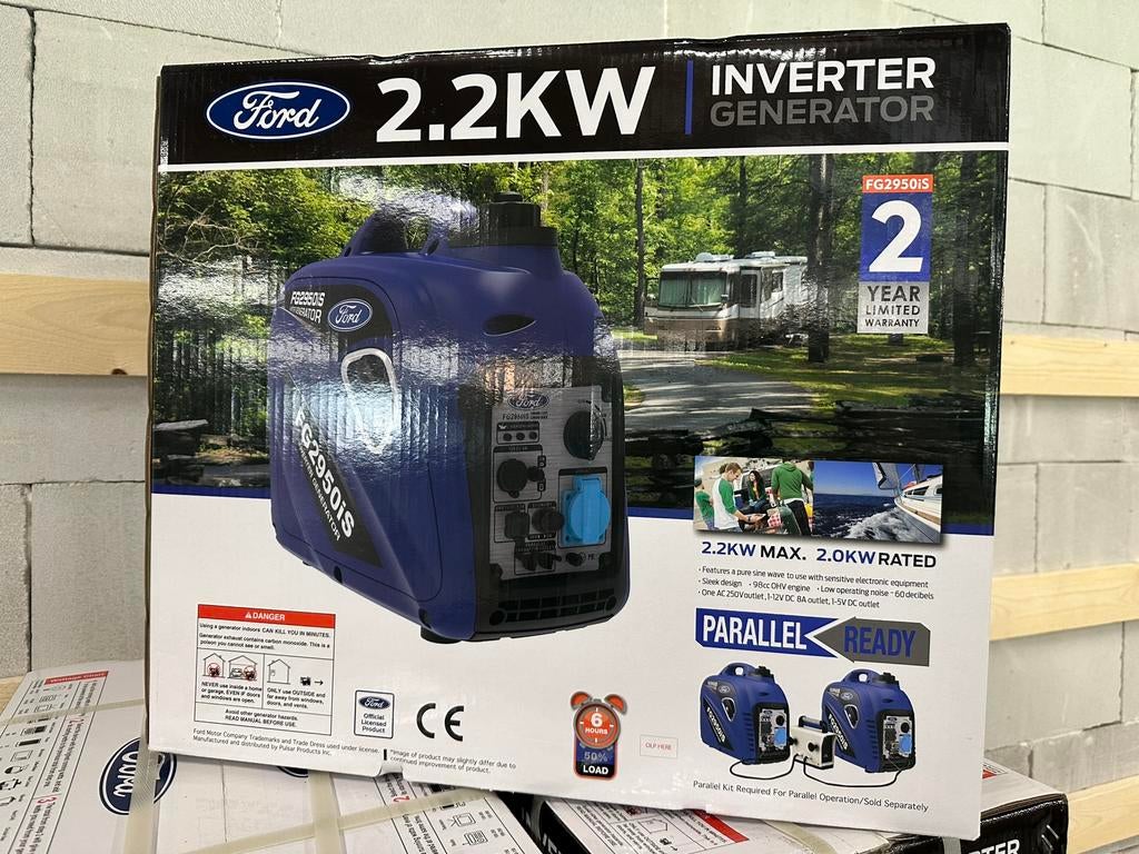 Ford fg2950iS l Inverter l noodstroom l usb l aggregaat, Ophalen of Verzenden, Zo goed als nieuw, Minder dan 5 kVA, Benzine