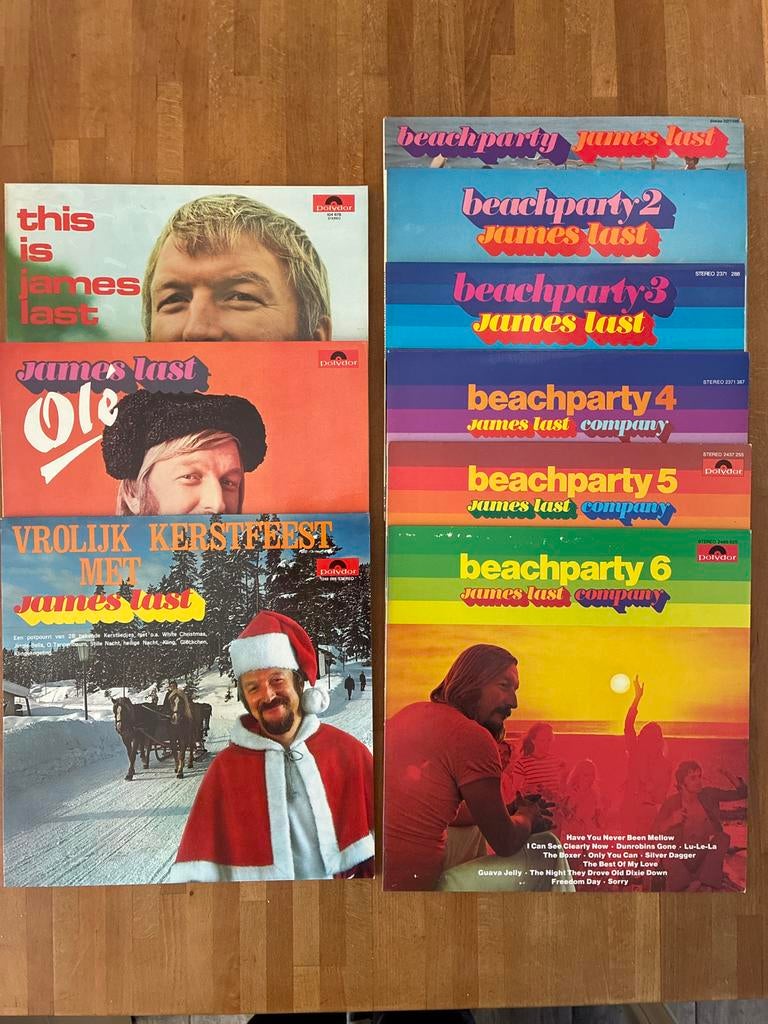 James Last LP collectie: Beachparty serie, Kerst en meer, Gebruikt, Ophalen of Verzenden, 1970 - 1979, Complilatie