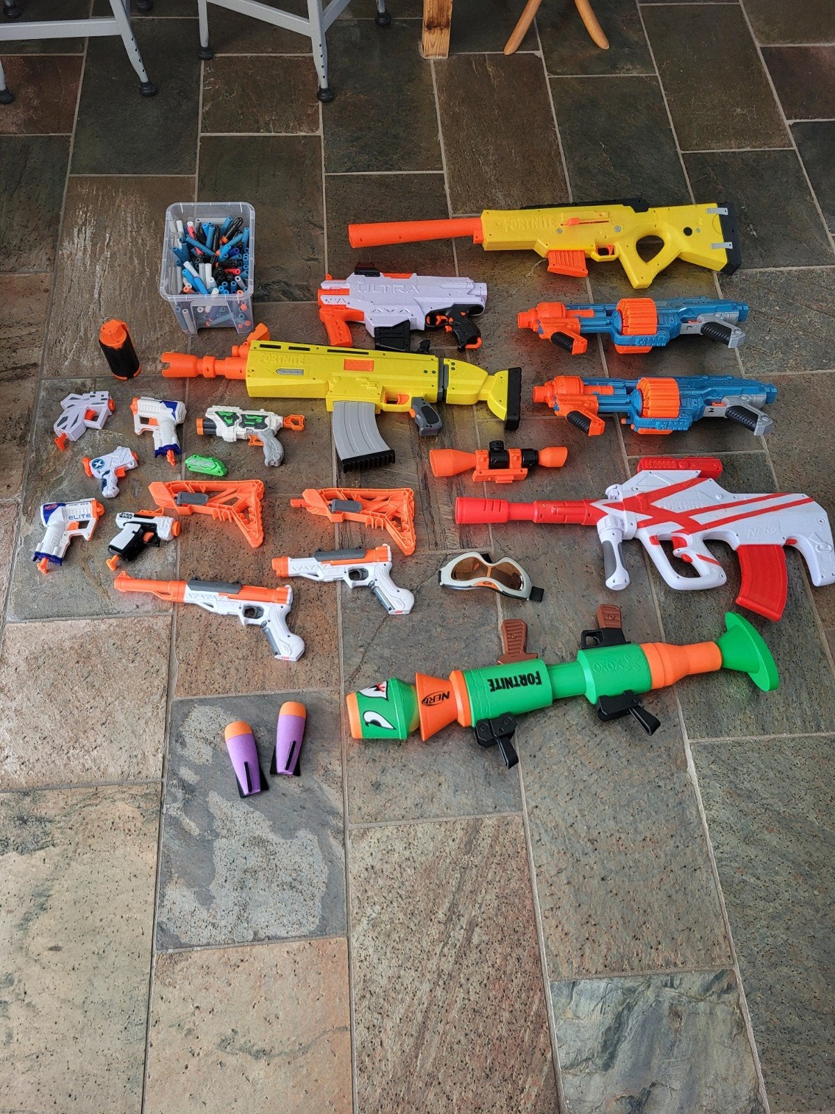Grote Nerf Blaster Collectie met Accessoires en Darts, Ophalen of Verzenden, Zo goed als nieuw