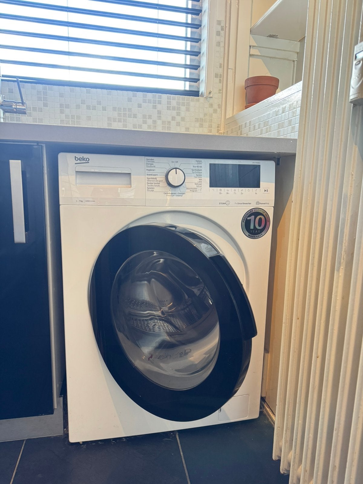 Beko wasmachine (5 jaar oud), Ophalen, Gebruikt, Minder dan 85 cm, Wolwasprogramma