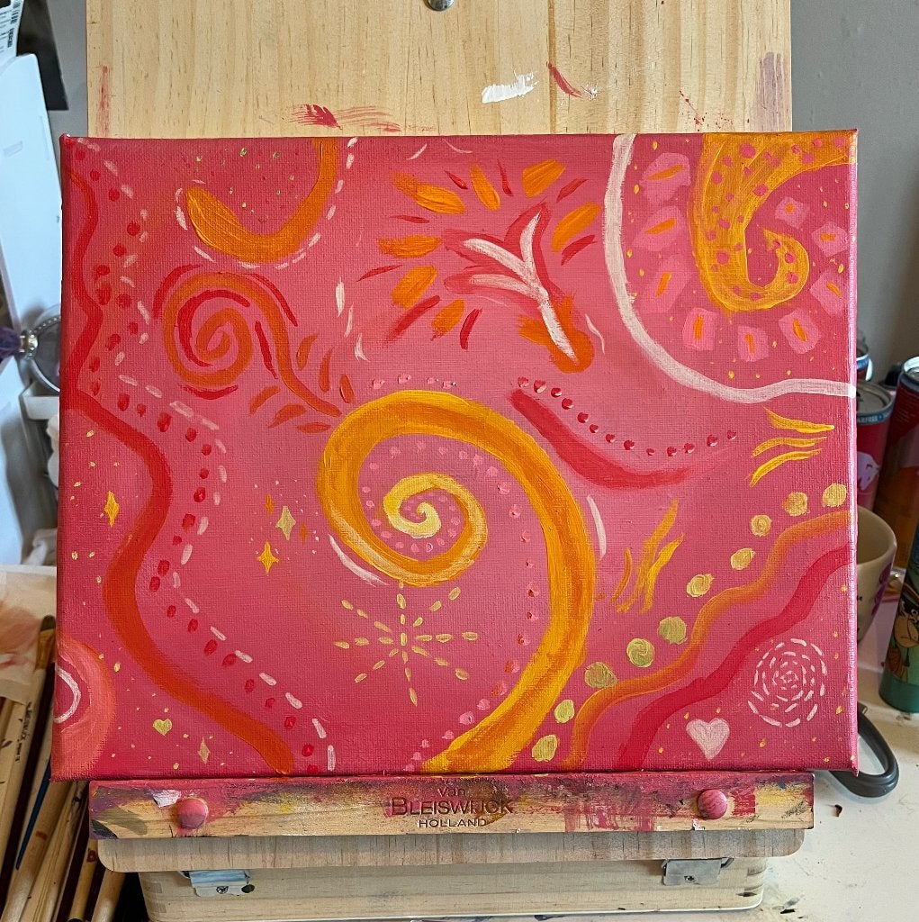 zelfgemaakt schilderij, Ophalen of Verzenden
