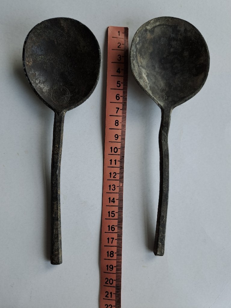 Tinnen lepels, Ophalen of Verzenden