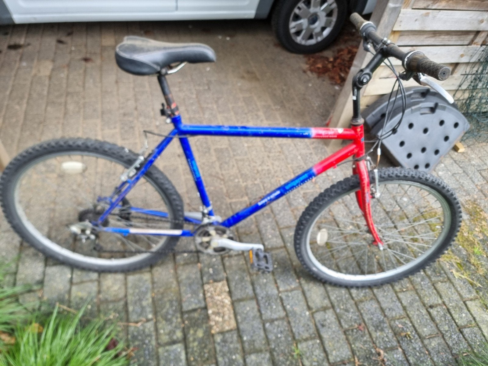 Te koop kinder mountainbike/crossfiets, Fietsen en Brommers, Fietsen | Crossfietsen en BMX, 24 inch of meer, Gebruikt, Staal, Velgrem