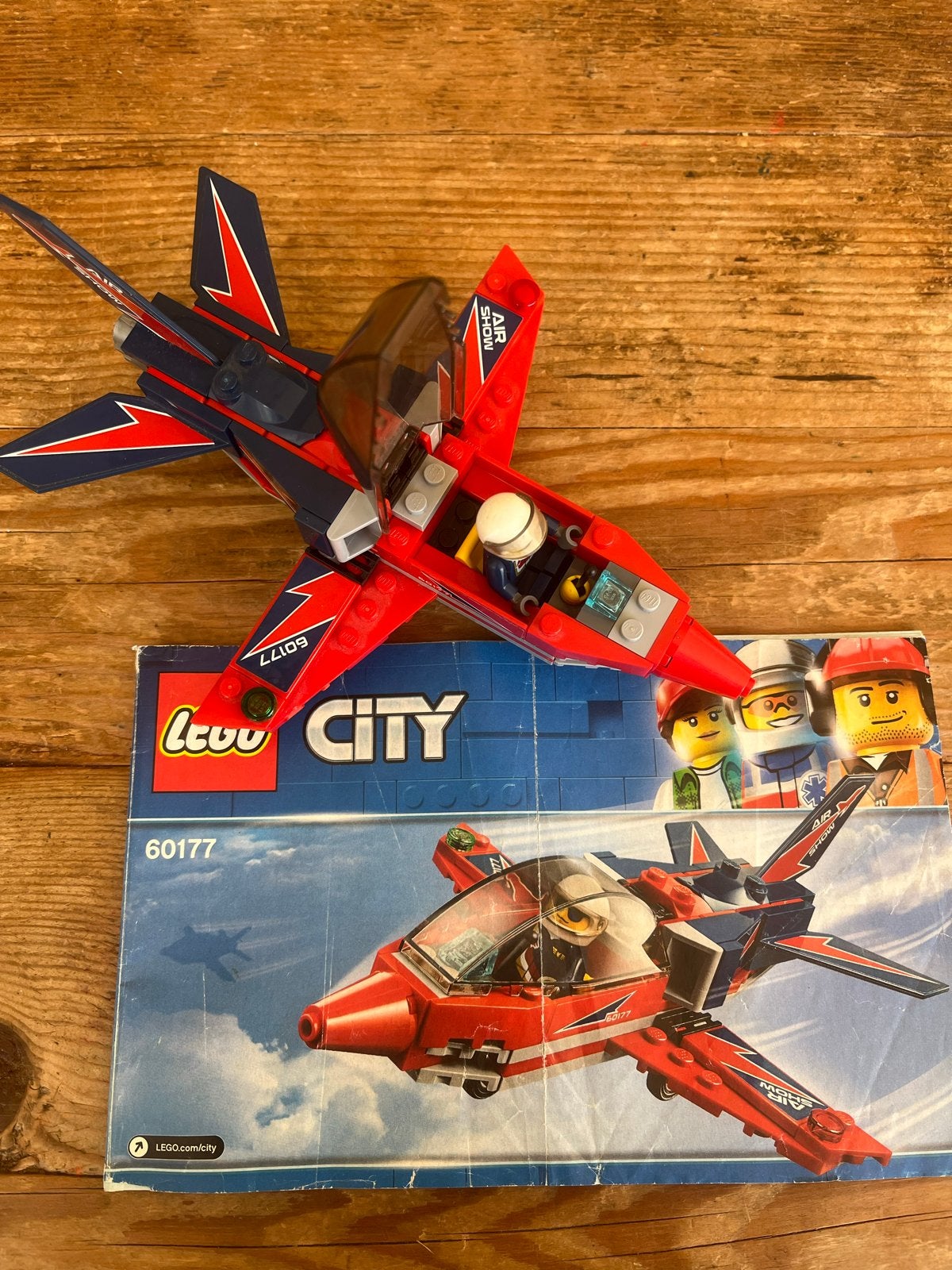 Lego City 60177 Straaljager met piloot en instructies, Lego, Ophalen of Verzenden, Compleet, Complete set