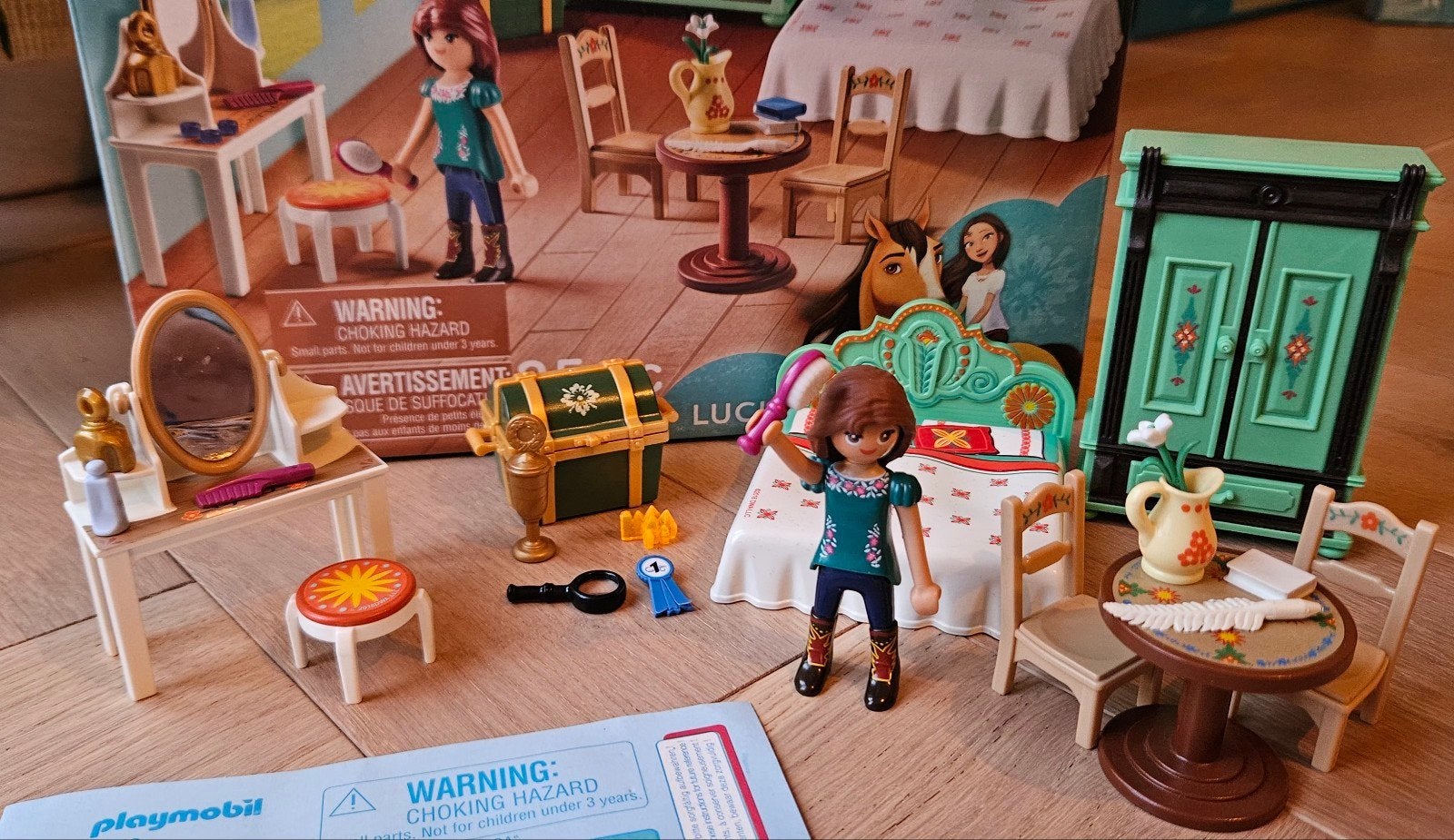 Playmobil 9476 Spirit Lucky's Slaapkamer, Gebruikt, Complete set, Overige typen, Ophalen of Verzenden