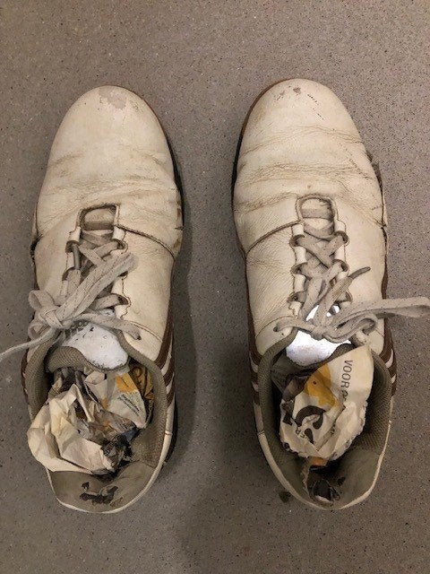Een paar golfschoenen maat 40 merk Adidas., Ophalen of Verzenden, Gebruikt, Schoenen, Overige merken