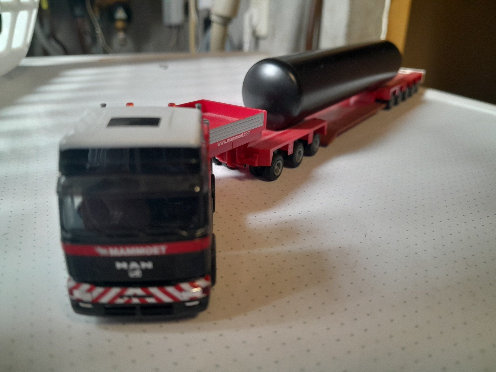 mammoet herpa, Ophalen of Verzenden, Zo goed als nieuw, Bus of Vrachtwagen, Herpa