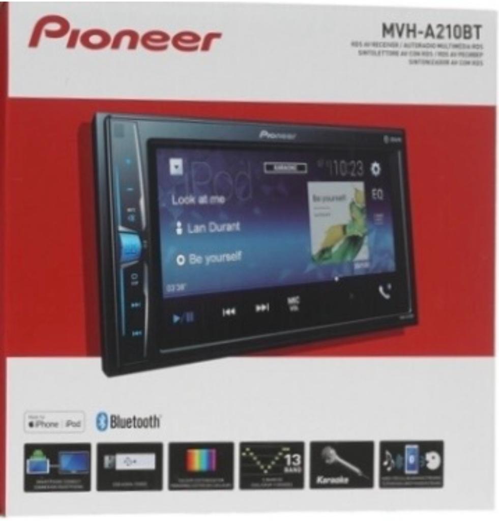 Pioneer AVH-280BT autoradio met Bluetooth&achteruitrijcamera, Ophalen of Verzenden, Zo goed als nieuw
