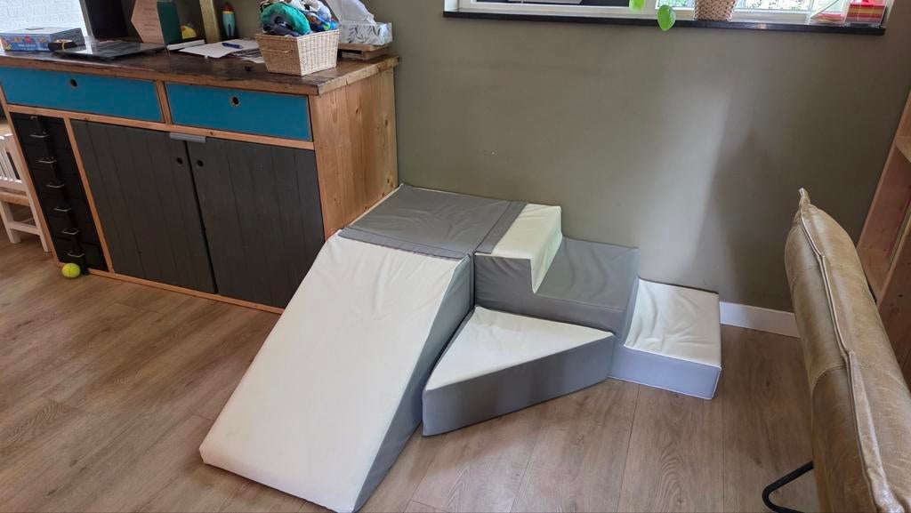 Zachte Speelset met Glijbaan en Foamblokken voor Baby/Peuter, Ophalen, Gebruikt, Overige typen