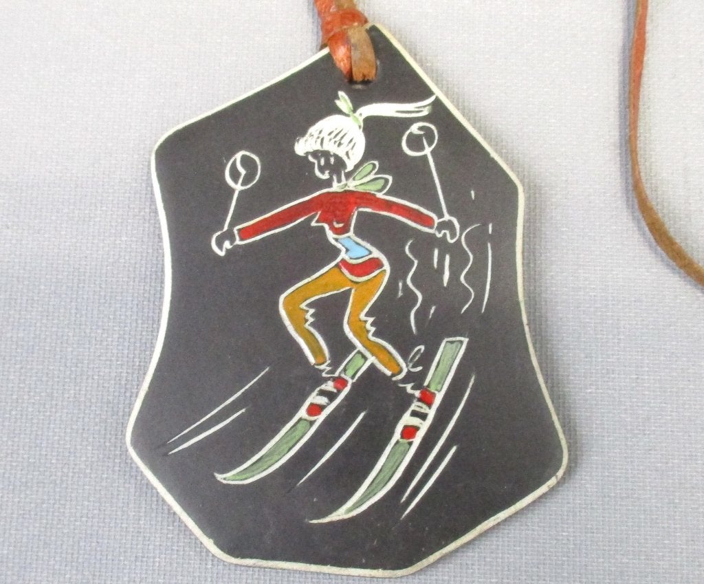 l'ancora Kroon keramiek ketting hanger jaren 60, Ophalen of Verzenden
