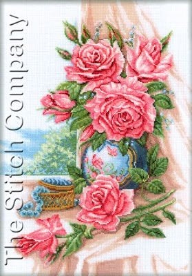 Borduurpakket Gorgeous roses M274, Geen, Geen, Nieuw, Ophalen of Verzenden