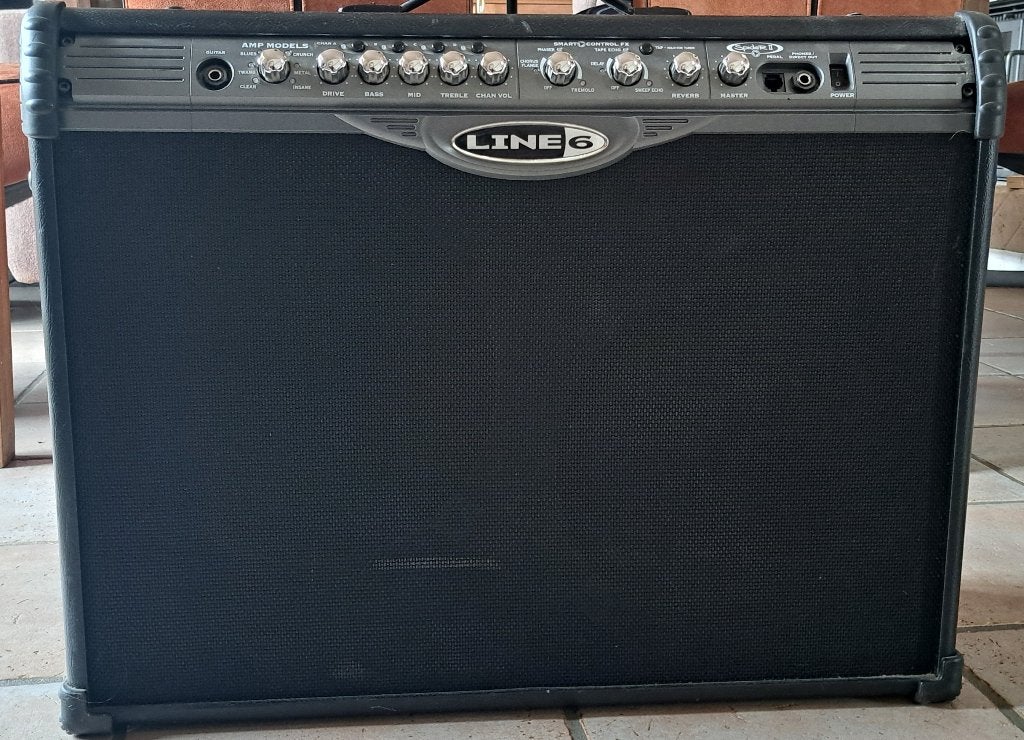 geluidsbox 2x 75 watt spider 2 line 6, Ophalen, Gebruikt, Gitaar, 50 tot 100 watt
