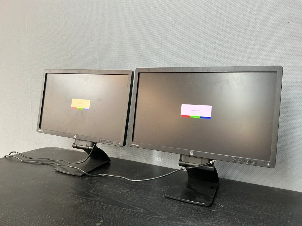 HP ELITEDISPLAY E231 – 23" FULL HD – 2 STUKS, Computers en Software, Ophalen, Gebruikt, IPS, Full HD