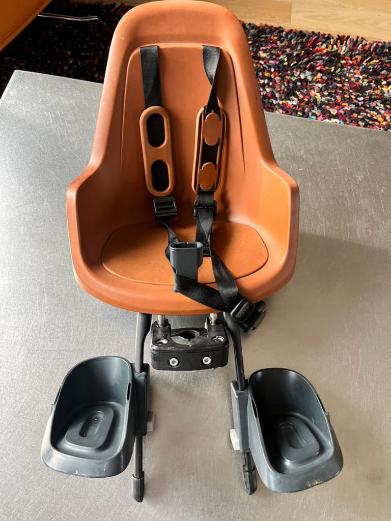 Fietsstoelje Bobike mini ONE chocolate brown, Ophalen of Verzenden, Zo goed als nieuw