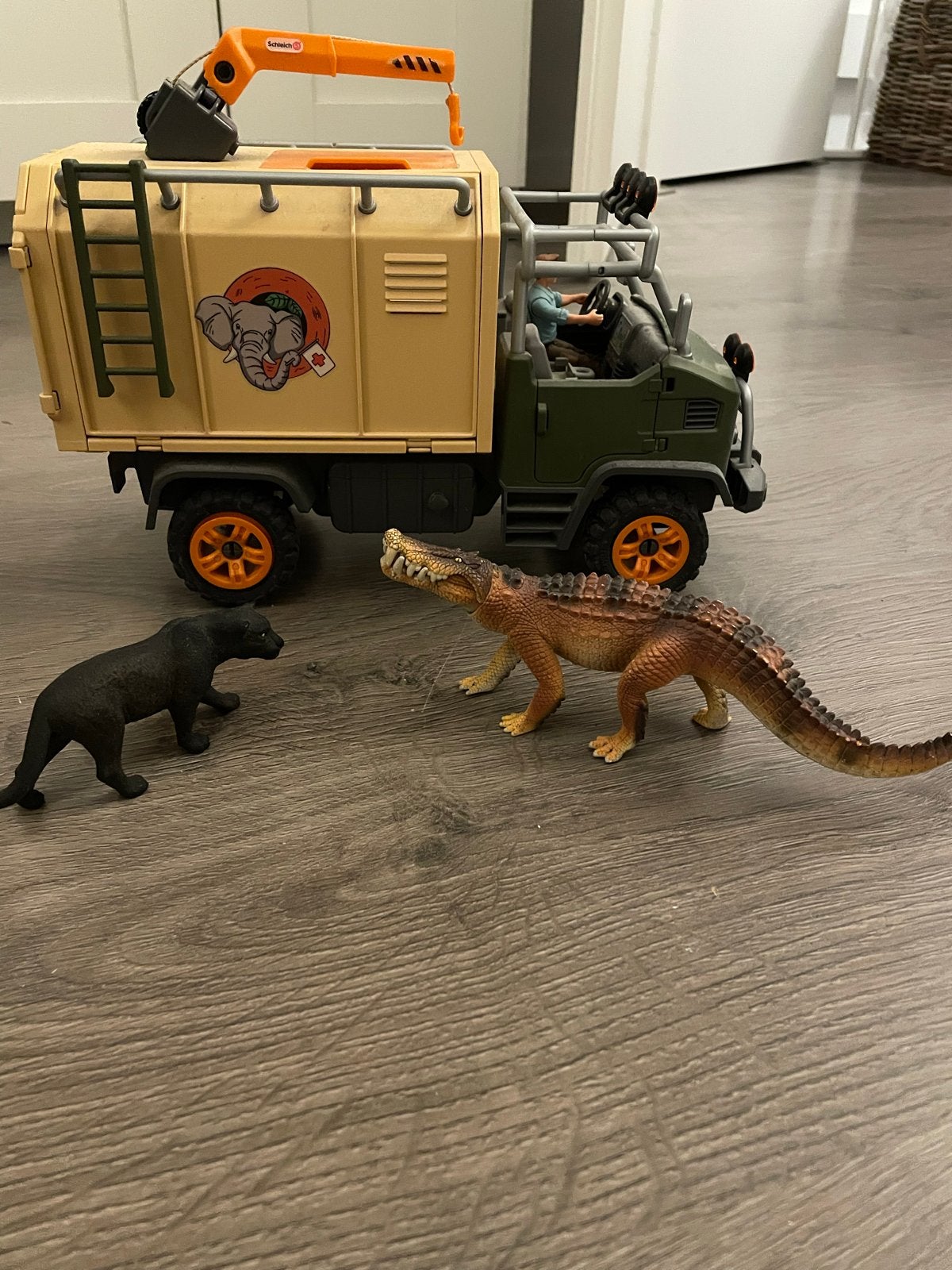 Schleich Dierenarts Wilde Dieren Set (excl. kooi), Ophalen of Verzenden, Zo goed als nieuw