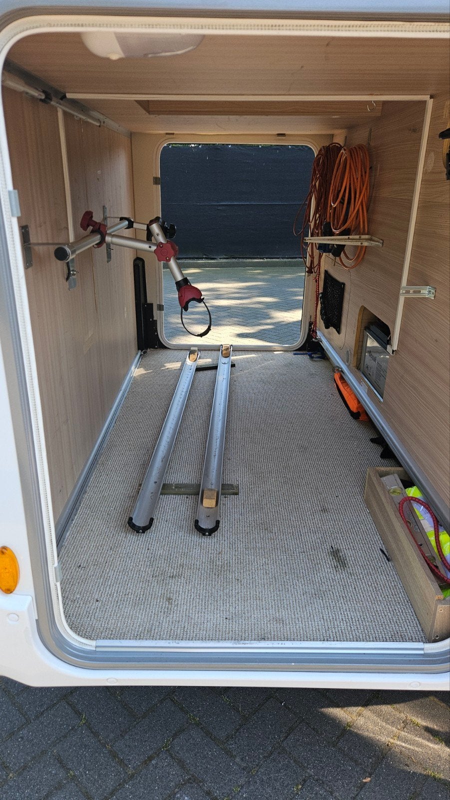 Fietsendrager voor camper of caravan (garage), Ophalen of Verzenden, Gebruikt