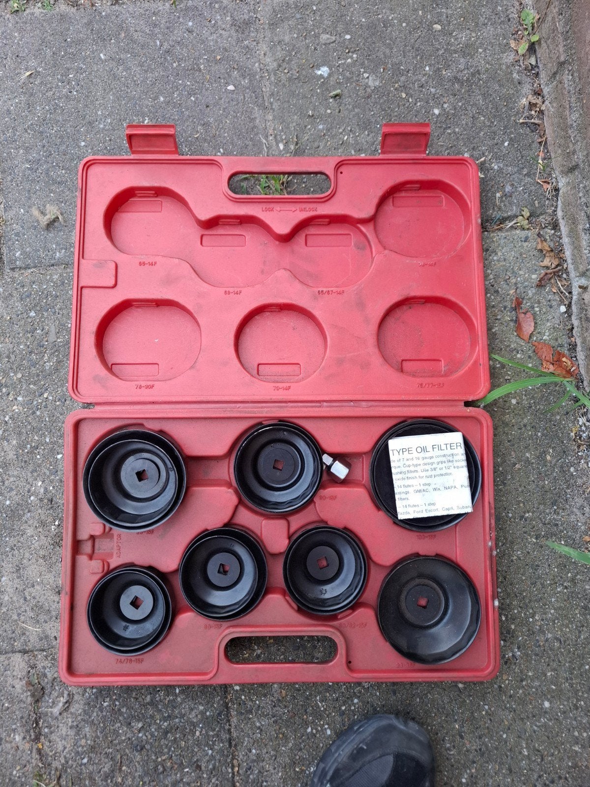 Dopset voor oliefilters 7-delig., Ophalen of Verzenden, Gebruikt