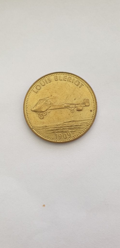 3040 louis bleriot 1909 shell uitgave, Postzegels en Munten, Penningen en Medailles, Verzenden, Overige materialen