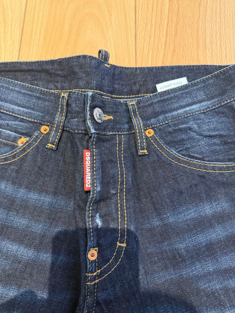 Dsquared2 Jeans Maat 42 - Donkerblauw, Ophalen of Verzenden, Gedragen, Blauw, Overige jeansmaten