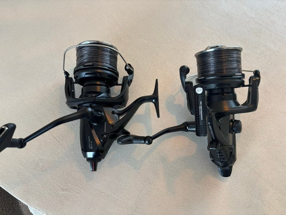 SHIMANO LONGCAST XTB 14000 Baitrunner Karper molens, Ophalen of Verzenden, Zo goed als nieuw, Molen