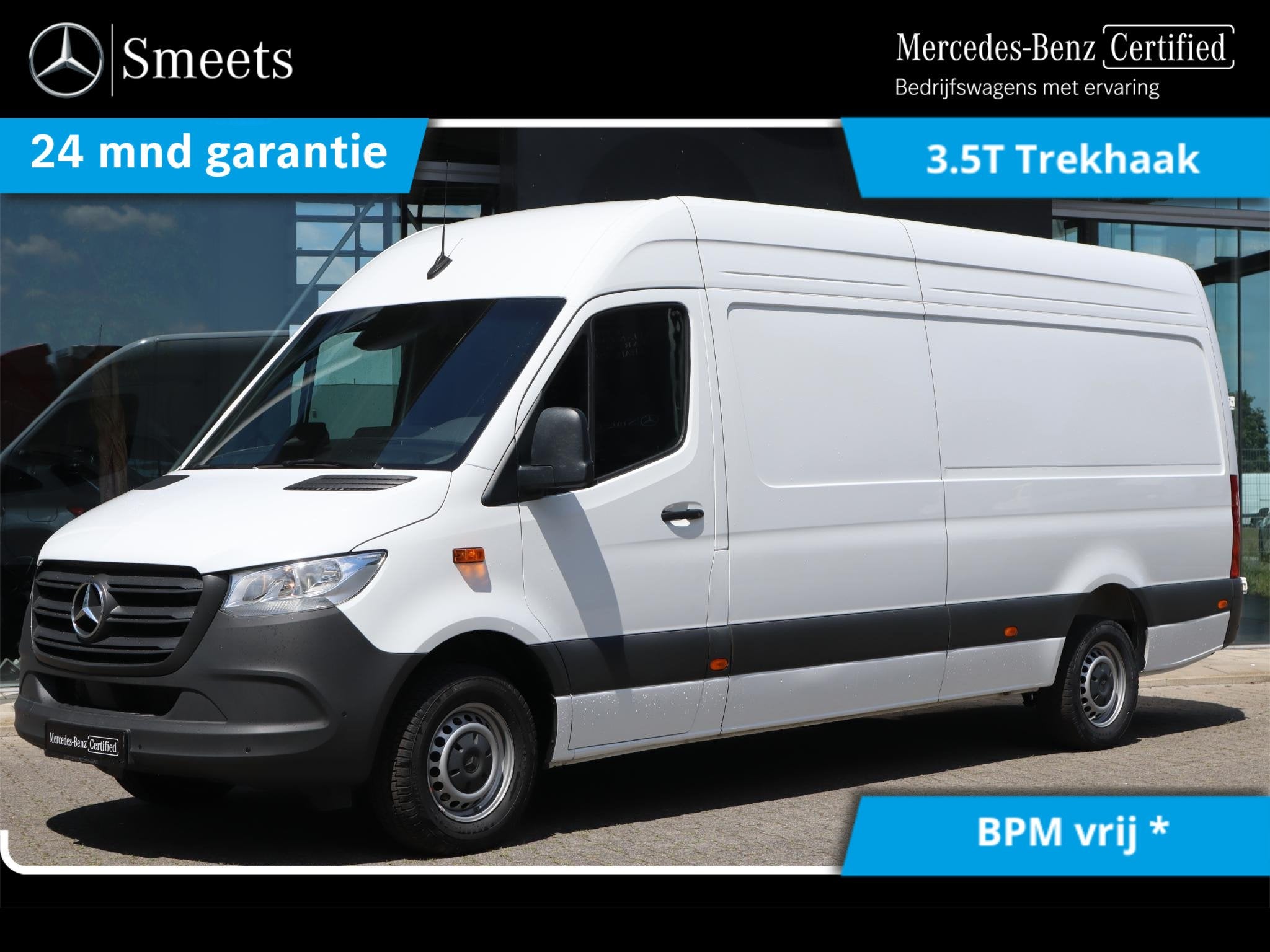 Mercedes-Benz Sprinter 317 CDI L3 FACEL. TACHO 3.5T TREKHAAK, Automaat, Gebruikt, Euro 6, Wit