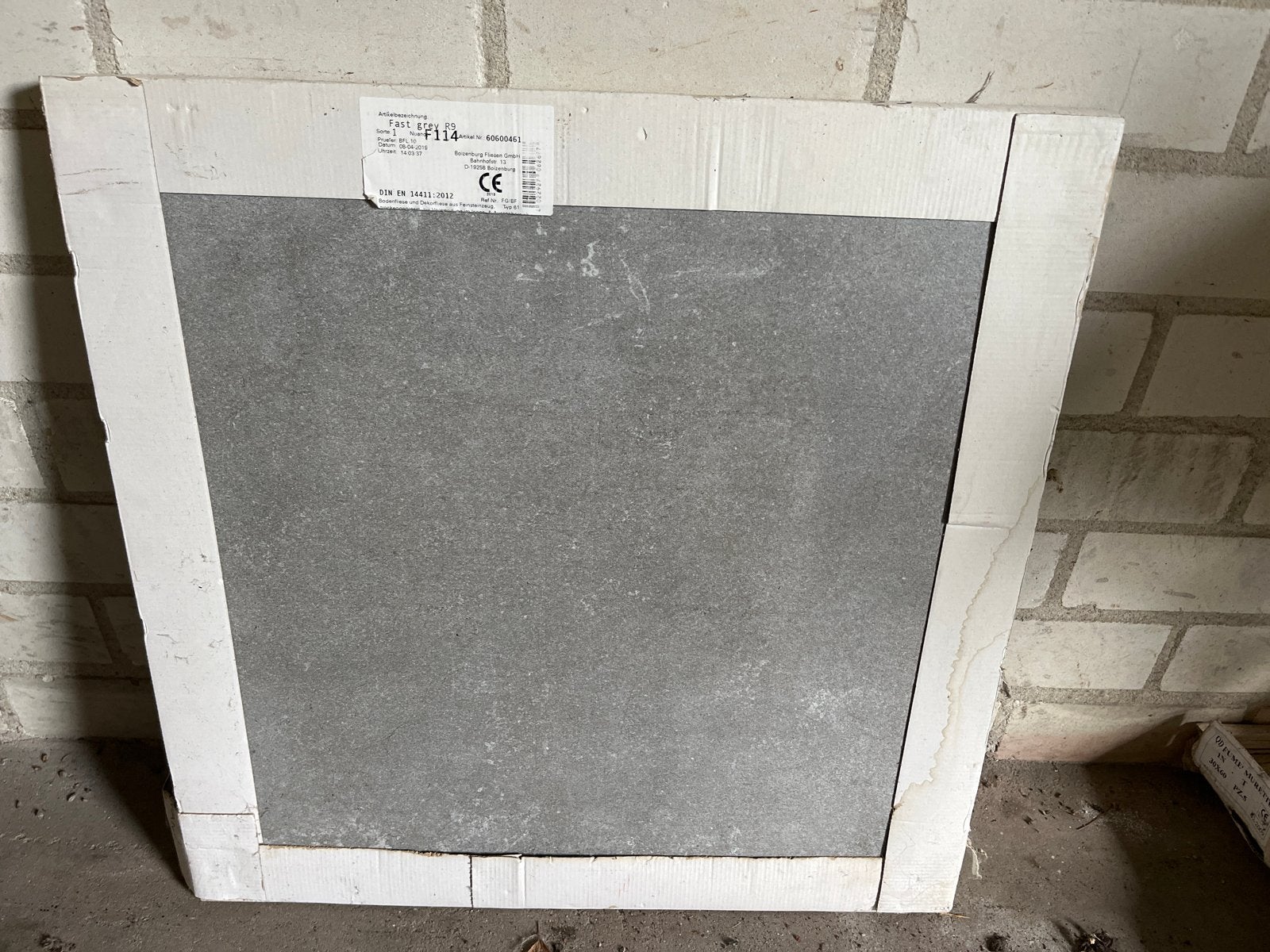 Nieuwe vloertegels 60x60 cm - Grijs keramiek, Ophalen, 60 cm of meer, Keramiek, Nieuw